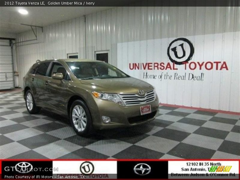 Golden Umber Mica / Ivory 2012 Toyota Venza LE