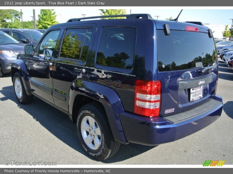 True Blue Pearl / Dark Slate Gray 2012 Jeep Liberty Sport