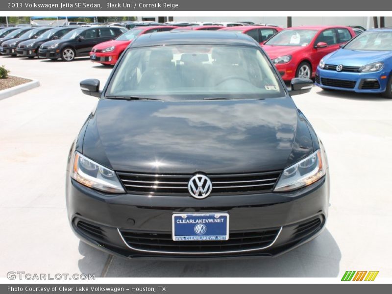 Black Uni / Cornsilk Beige 2013 Volkswagen Jetta SE Sedan