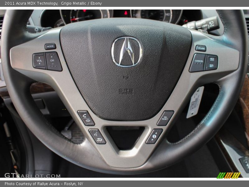 Grigio Metallic / Ebony 2011 Acura MDX Technology