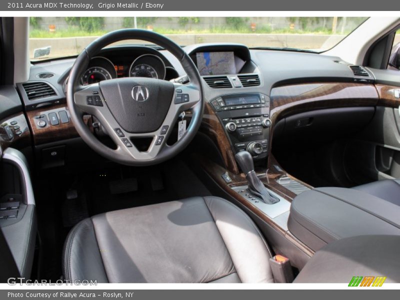 Grigio Metallic / Ebony 2011 Acura MDX Technology