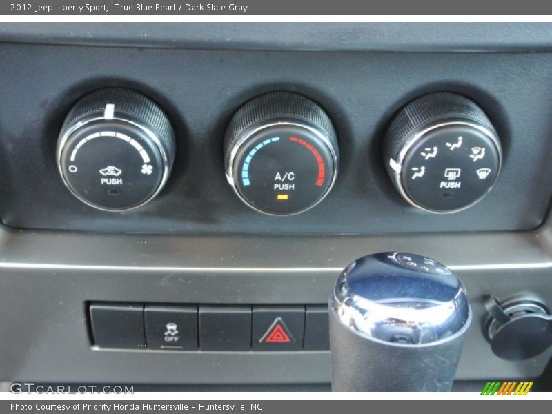 True Blue Pearl / Dark Slate Gray 2012 Jeep Liberty Sport