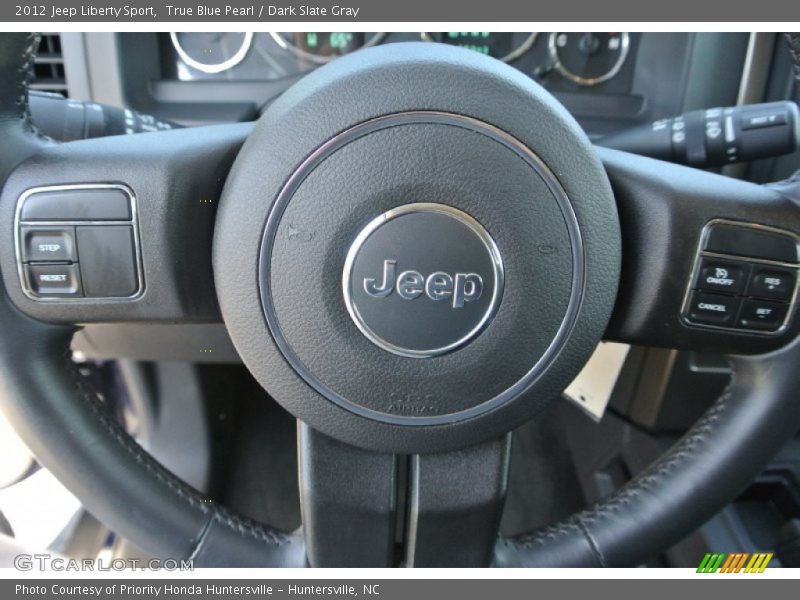 True Blue Pearl / Dark Slate Gray 2012 Jeep Liberty Sport