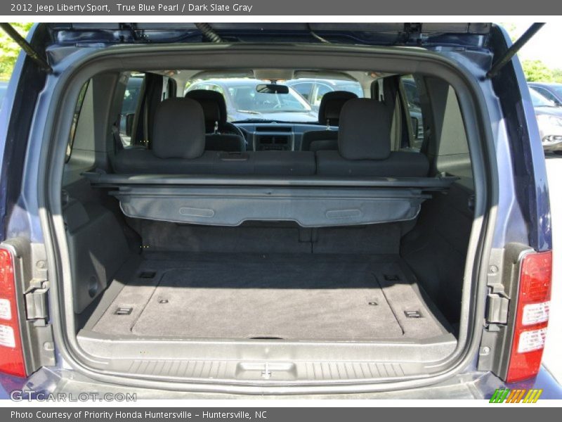 True Blue Pearl / Dark Slate Gray 2012 Jeep Liberty Sport