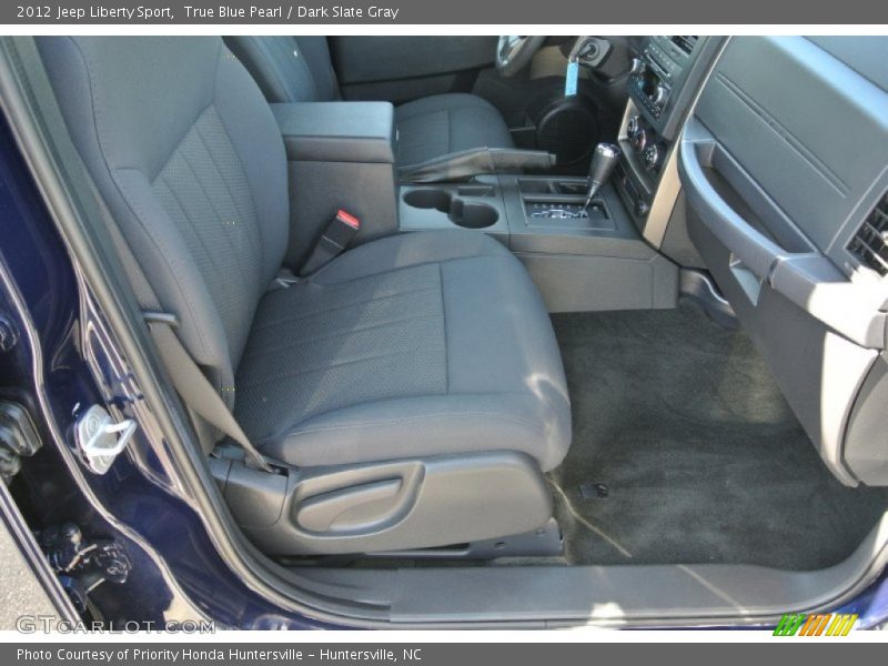True Blue Pearl / Dark Slate Gray 2012 Jeep Liberty Sport
