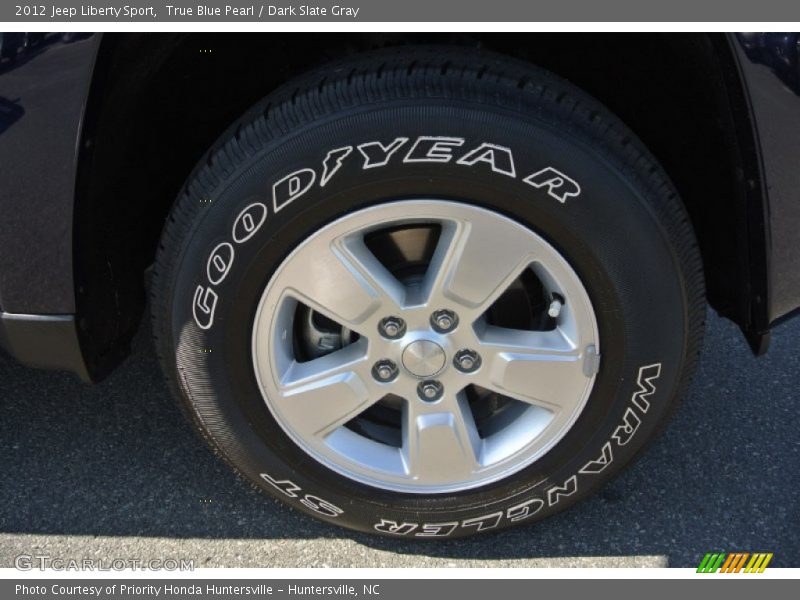 True Blue Pearl / Dark Slate Gray 2012 Jeep Liberty Sport