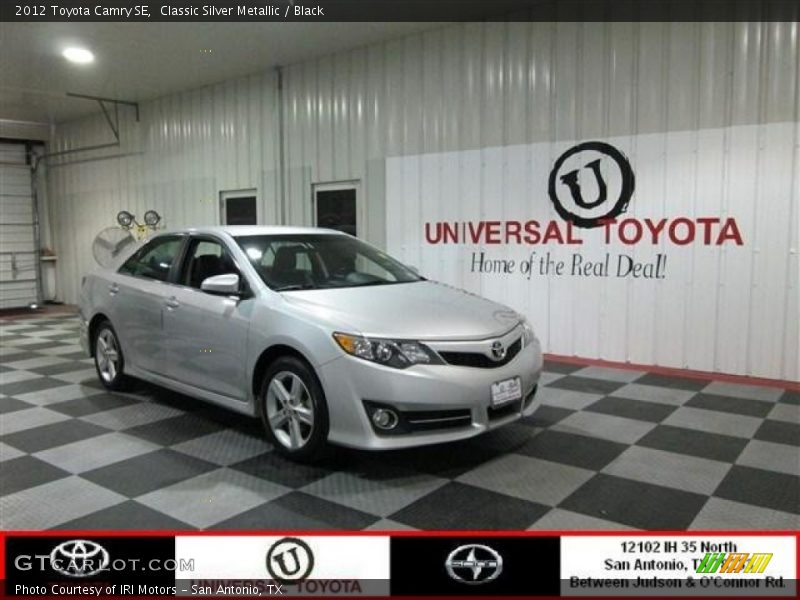 Classic Silver Metallic / Black 2012 Toyota Camry SE