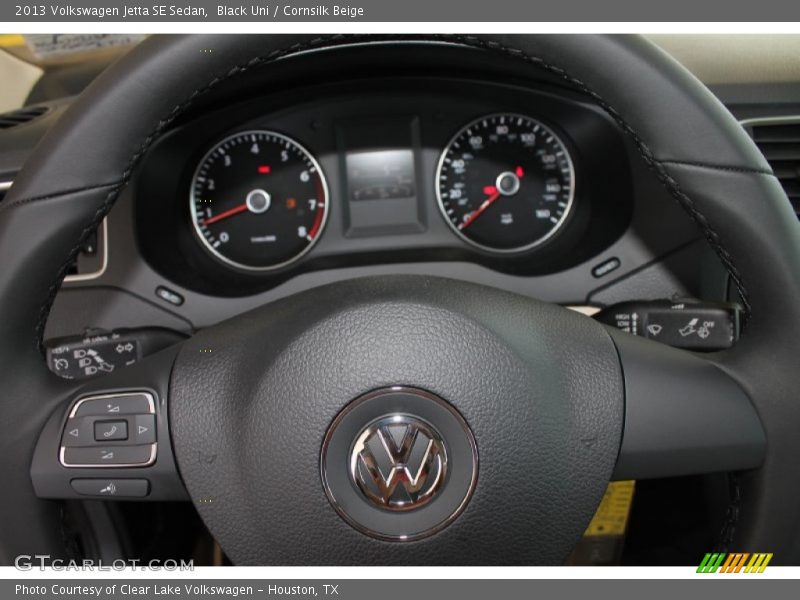 Black Uni / Cornsilk Beige 2013 Volkswagen Jetta SE Sedan