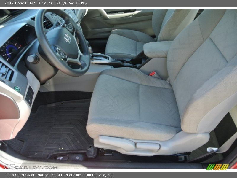 Rallye Red / Gray 2012 Honda Civic LX Coupe