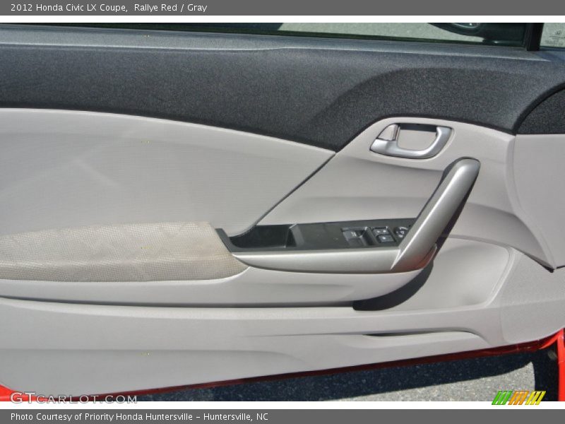 Rallye Red / Gray 2012 Honda Civic LX Coupe