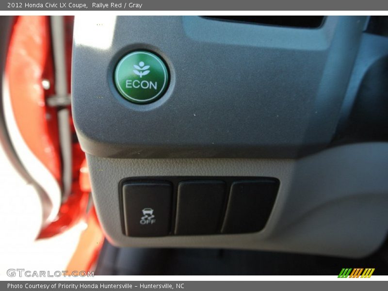 Rallye Red / Gray 2012 Honda Civic LX Coupe