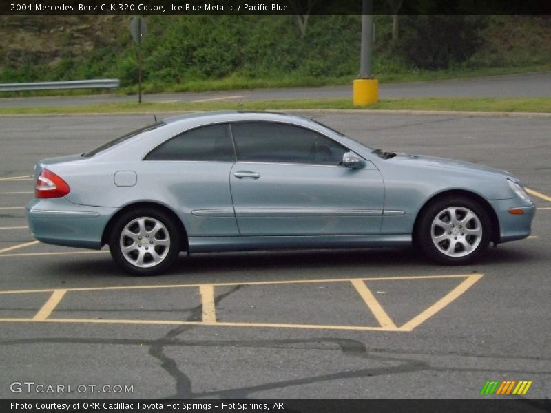 Ice Blue Metallic / Pacific Blue 2004 Mercedes-Benz CLK 320 Coupe