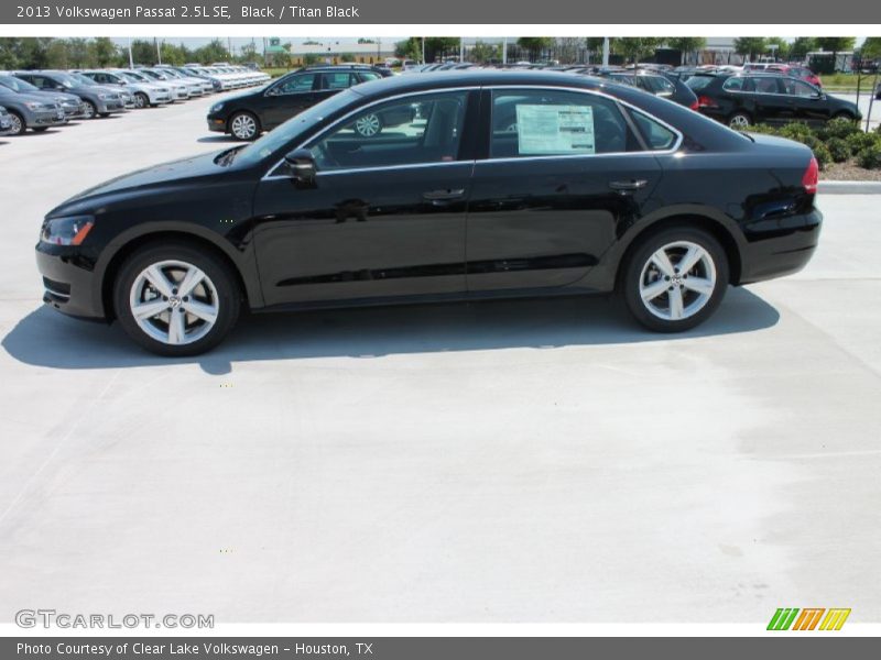 Black / Titan Black 2013 Volkswagen Passat 2.5L SE