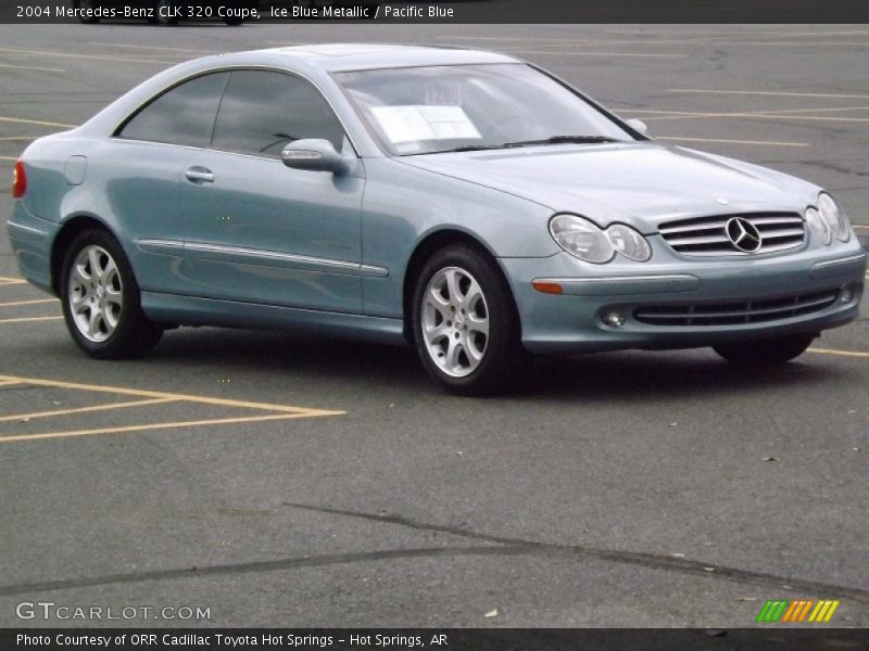 Ice Blue Metallic / Pacific Blue 2004 Mercedes-Benz CLK 320 Coupe