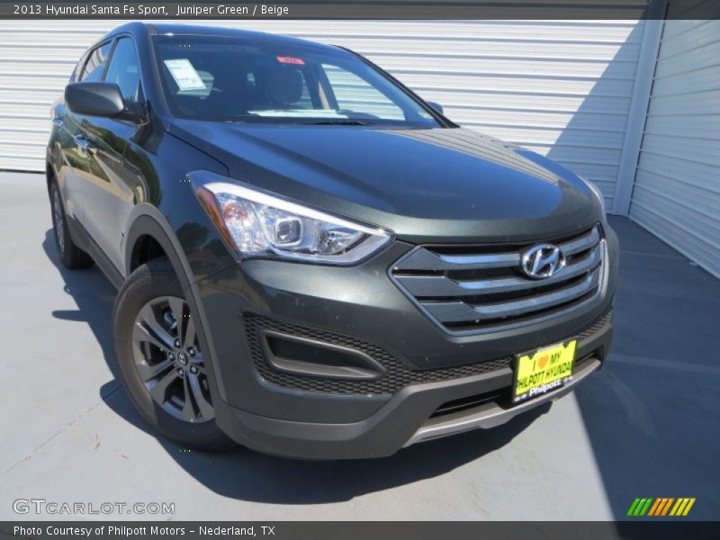 Juniper Green / Beige 2013 Hyundai Santa Fe Sport