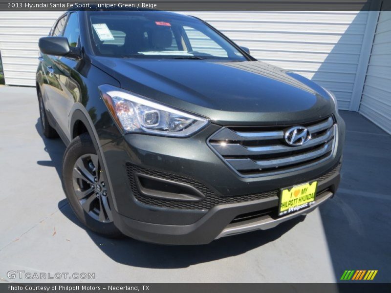 Juniper Green / Beige 2013 Hyundai Santa Fe Sport