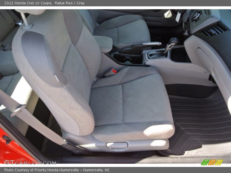 Rallye Red / Gray 2012 Honda Civic LX Coupe