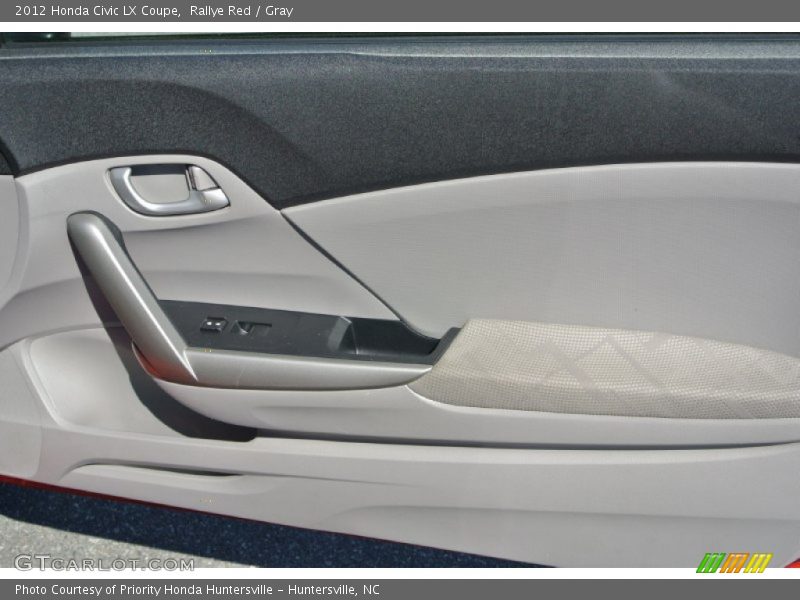 Rallye Red / Gray 2012 Honda Civic LX Coupe