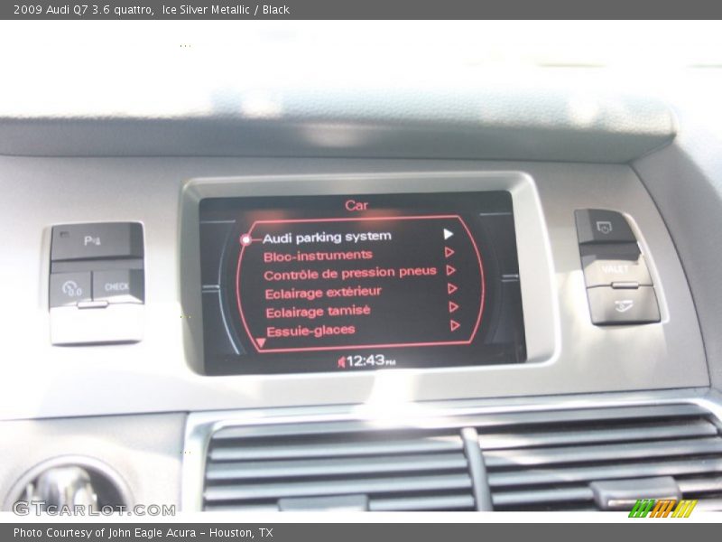 Ice Silver Metallic / Black 2009 Audi Q7 3.6 quattro