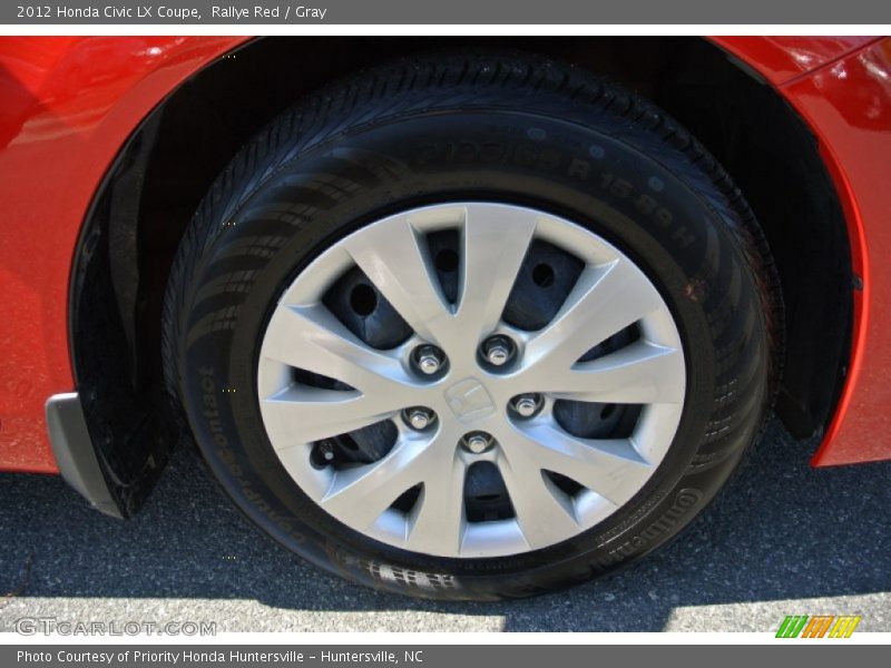 Rallye Red / Gray 2012 Honda Civic LX Coupe