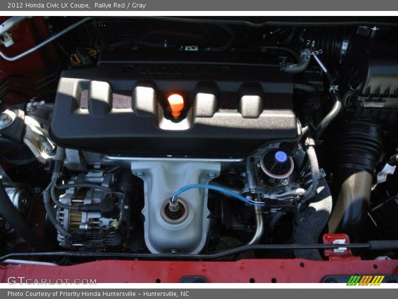 Rallye Red / Gray 2012 Honda Civic LX Coupe