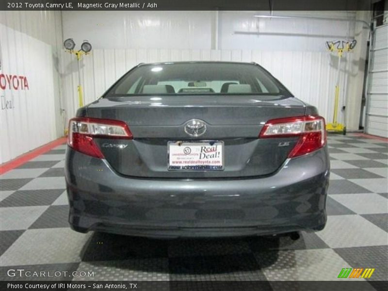 Magnetic Gray Metallic / Ash 2012 Toyota Camry LE