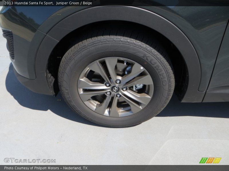 Juniper Green / Beige 2013 Hyundai Santa Fe Sport