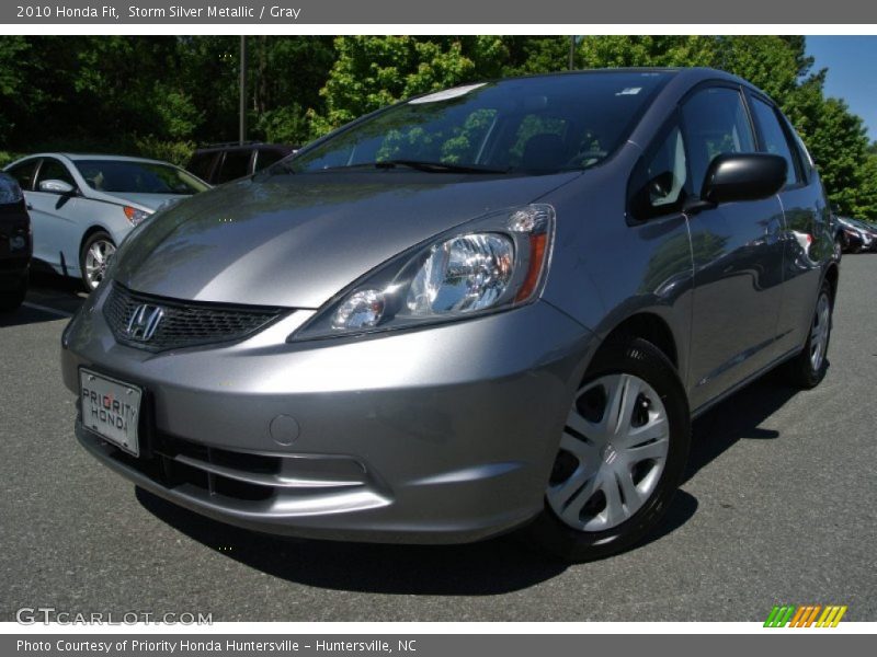 Storm Silver Metallic / Gray 2010 Honda Fit