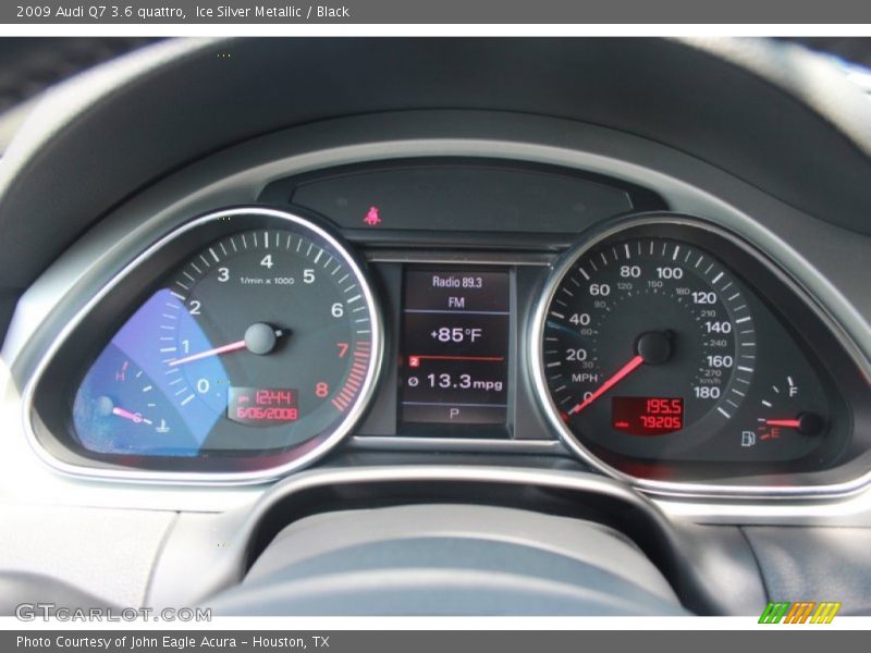 Ice Silver Metallic / Black 2009 Audi Q7 3.6 quattro