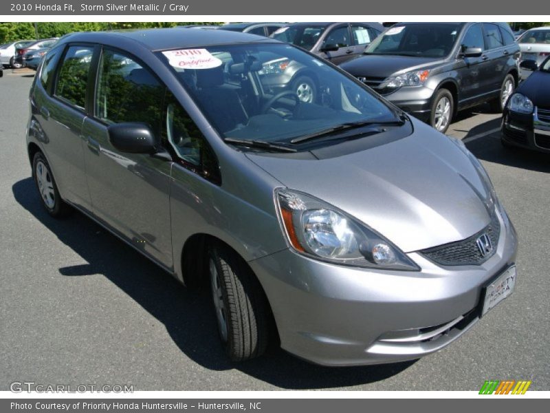 Storm Silver Metallic / Gray 2010 Honda Fit