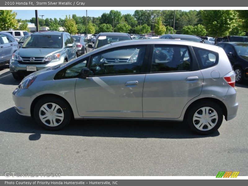 Storm Silver Metallic / Gray 2010 Honda Fit