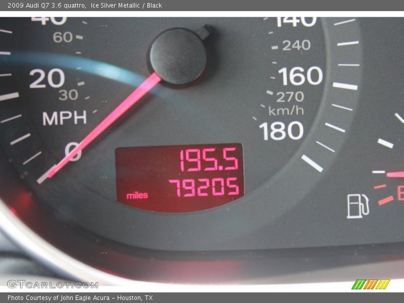 Ice Silver Metallic / Black 2009 Audi Q7 3.6 quattro