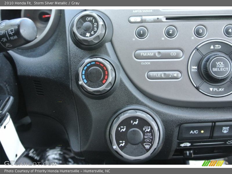 Storm Silver Metallic / Gray 2010 Honda Fit