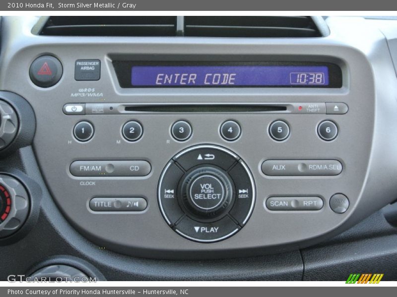Storm Silver Metallic / Gray 2010 Honda Fit