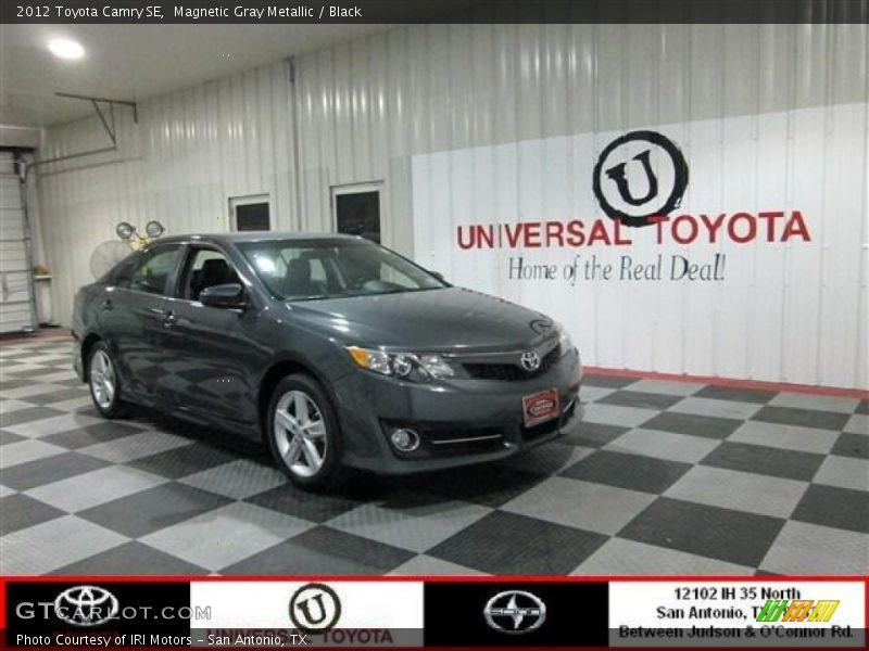 Magnetic Gray Metallic / Black 2012 Toyota Camry SE