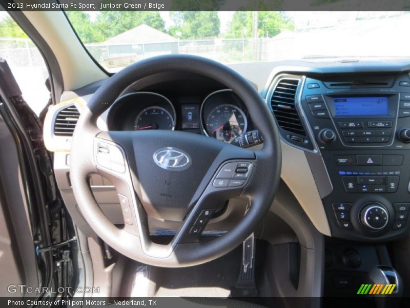 Juniper Green / Beige 2013 Hyundai Santa Fe Sport