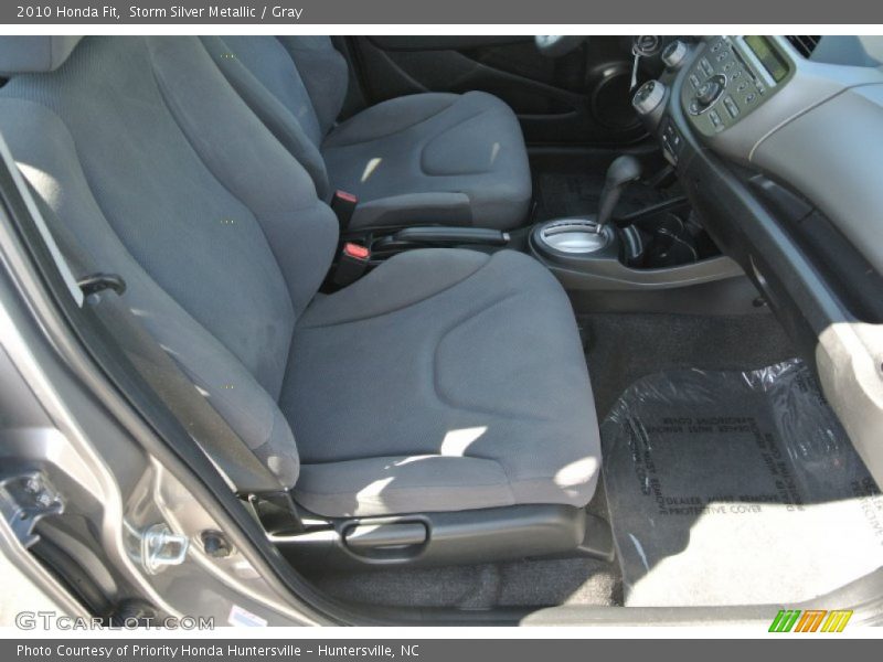 Storm Silver Metallic / Gray 2010 Honda Fit
