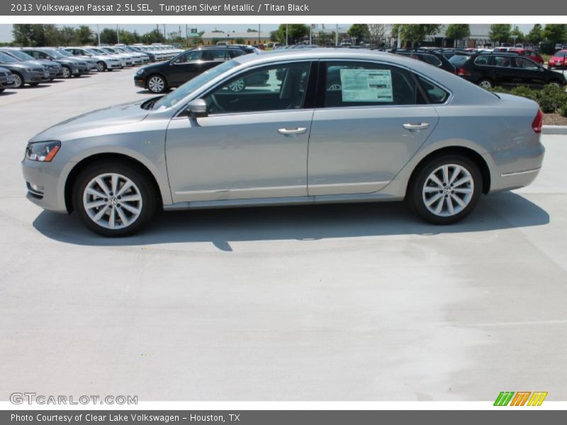 Tungsten Silver Metallic / Titan Black 2013 Volkswagen Passat 2.5L SEL