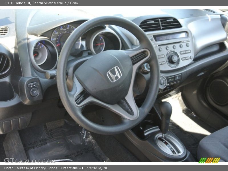 Storm Silver Metallic / Gray 2010 Honda Fit