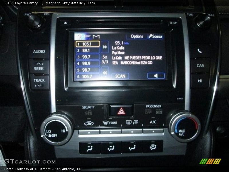 Magnetic Gray Metallic / Black 2012 Toyota Camry SE