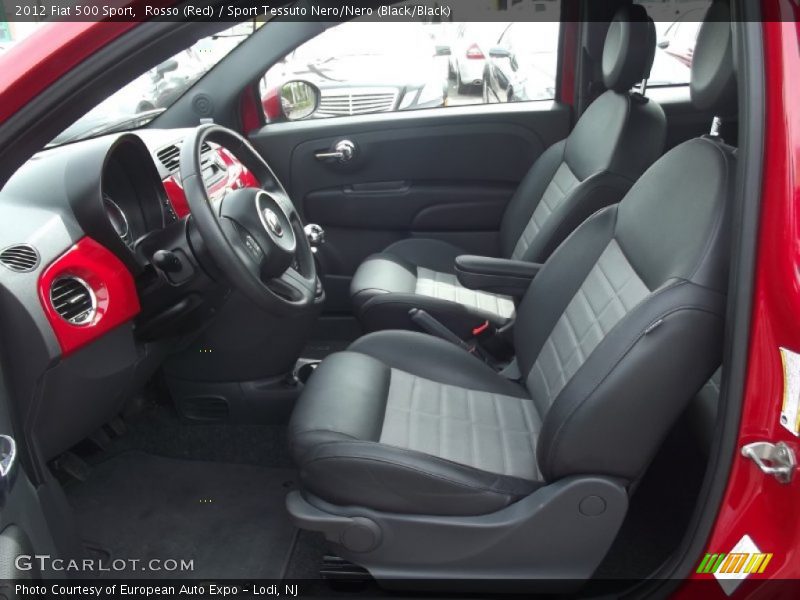  2012 500 Sport Sport Tessuto Nero/Nero (Black/Black) Interior