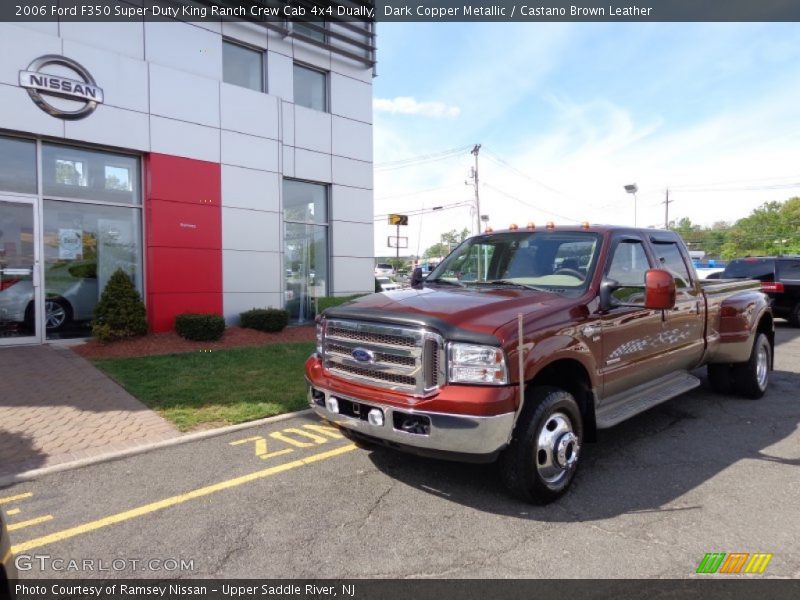 Dark Copper Metallic / Castano Brown Leather 2006 Ford F350 Super Duty King Ranch Crew Cab 4x4 Dually