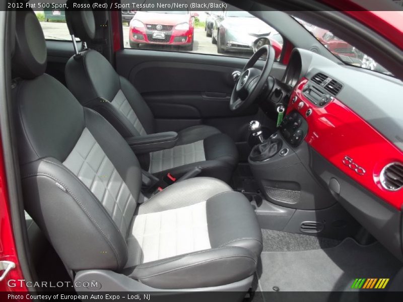 2012 500 Sport Sport Tessuto Nero/Nero (Black/Black) Interior