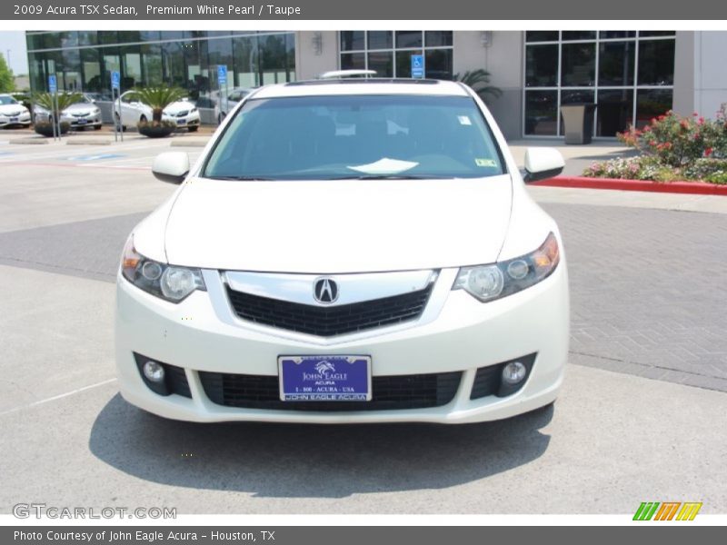 Premium White Pearl / Taupe 2009 Acura TSX Sedan