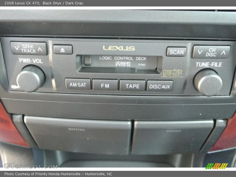 Black Onyx / Dark Gray 2008 Lexus GX 470