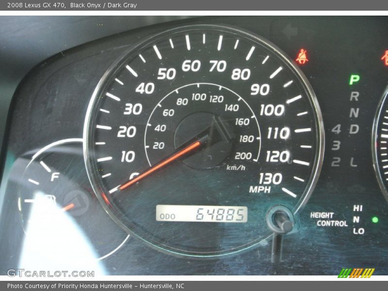 Black Onyx / Dark Gray 2008 Lexus GX 470