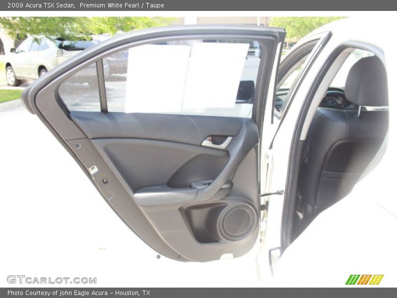 Premium White Pearl / Taupe 2009 Acura TSX Sedan