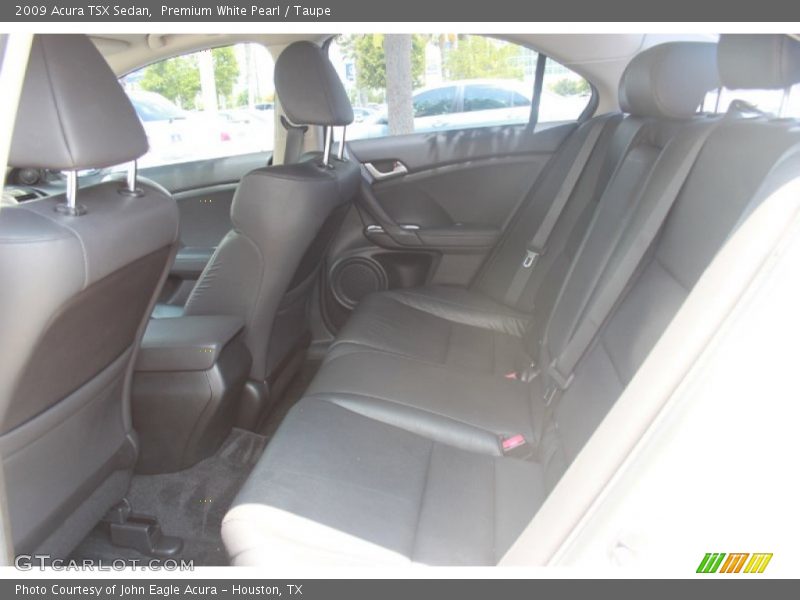 Premium White Pearl / Taupe 2009 Acura TSX Sedan
