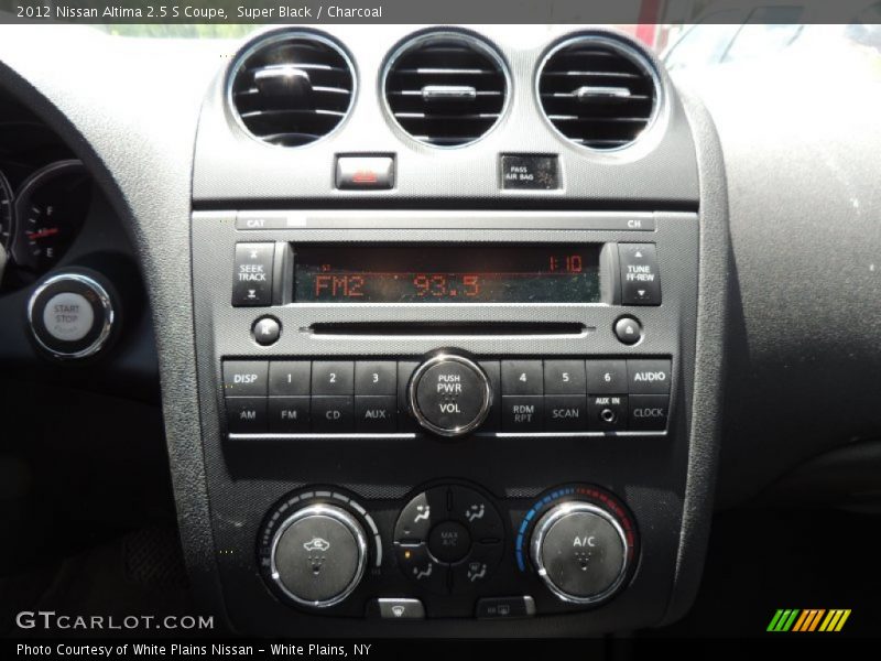 Super Black / Charcoal 2012 Nissan Altima 2.5 S Coupe