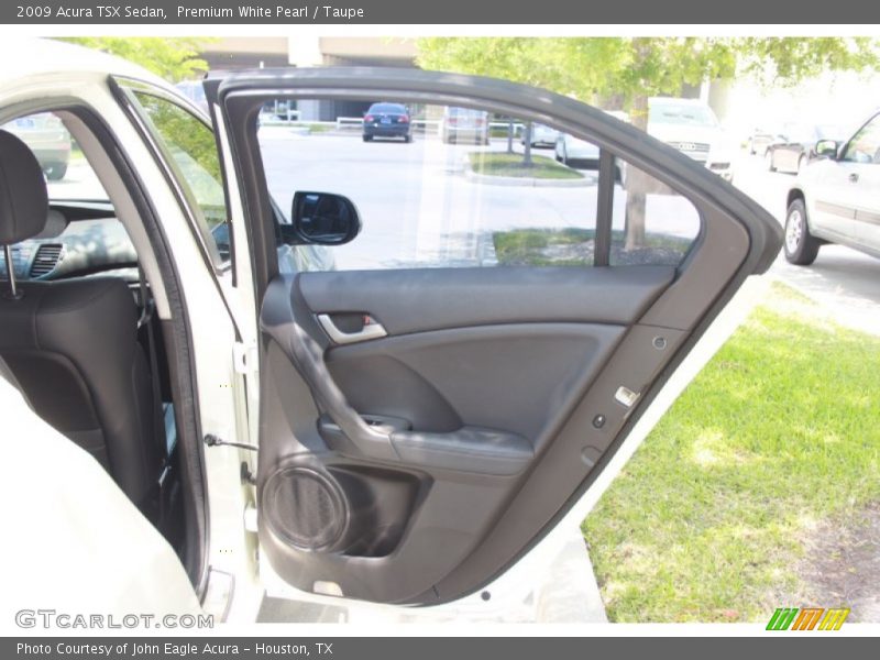 Premium White Pearl / Taupe 2009 Acura TSX Sedan